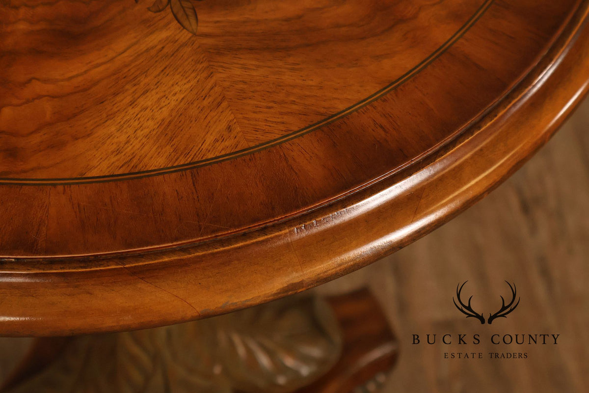 Maitland-Smith Empire Style Pair of Pedestal Side Tables