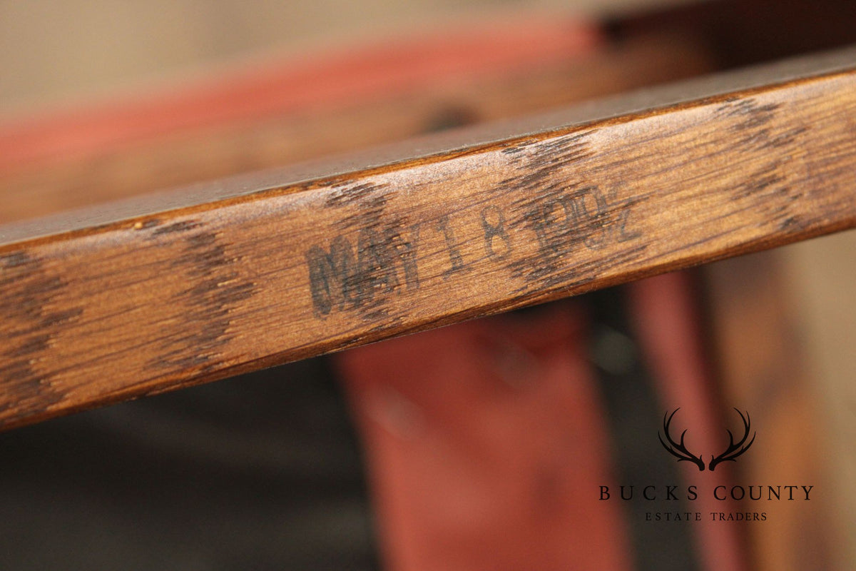 Stickley Mission Collection Oak and Leather Footstool