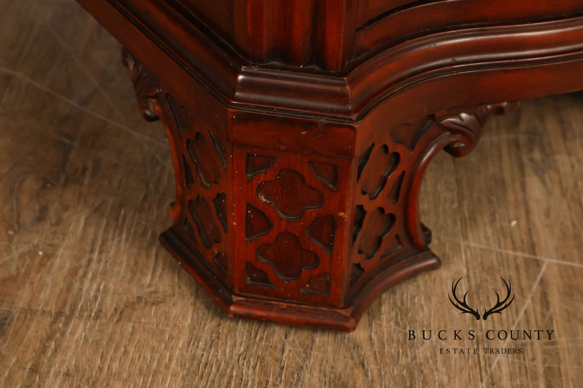 Chippendale Serpentine Mahogany Sideboard Server