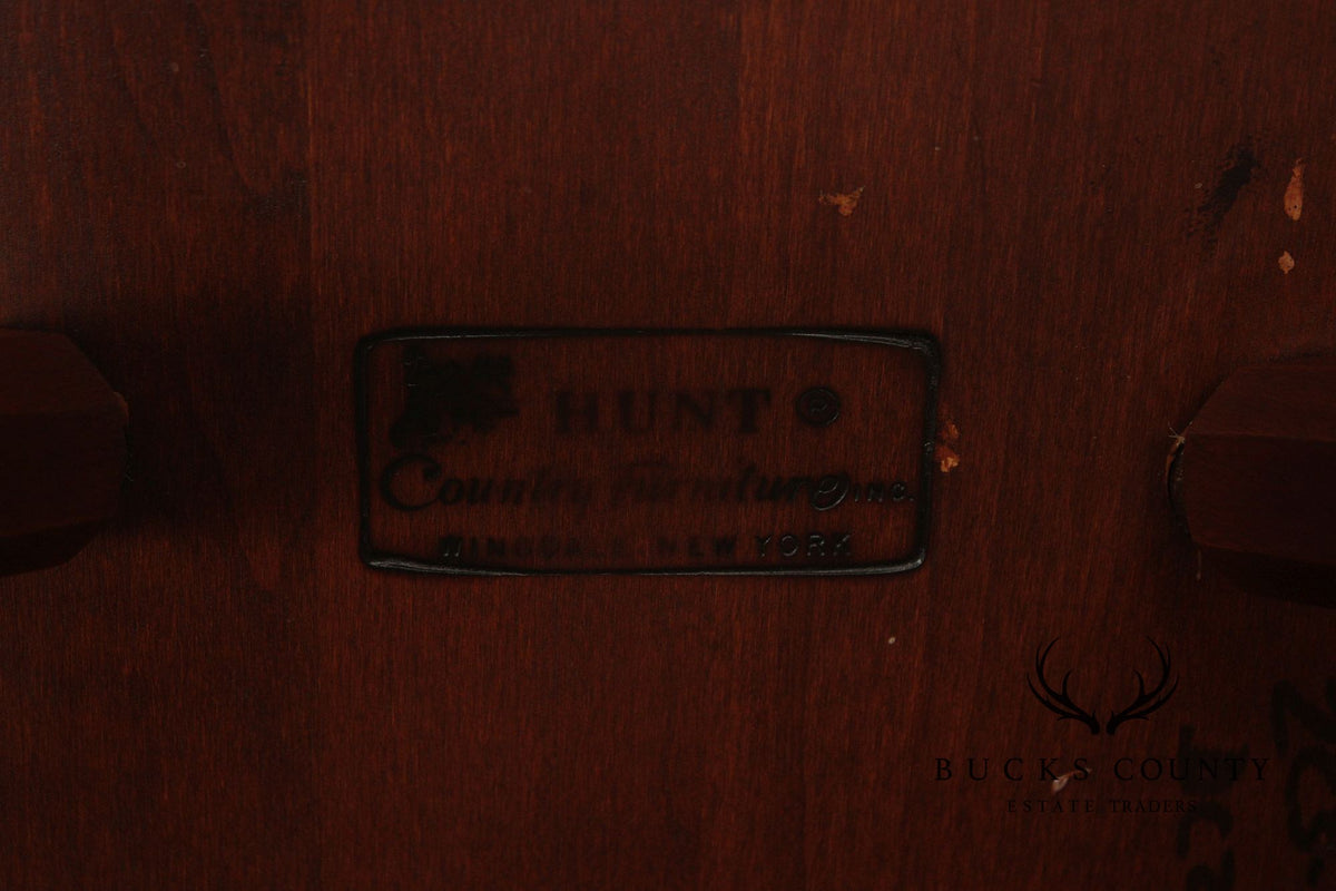 Hunt Country Furniture Set of Four Cherry Windsor Dining Chairs
