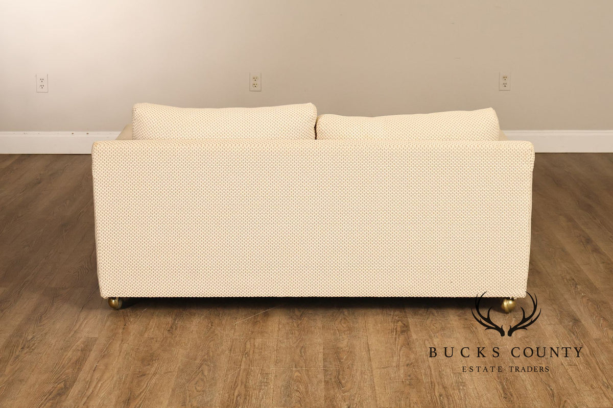 1970's Modern Upholstered Pair Of Loveseats