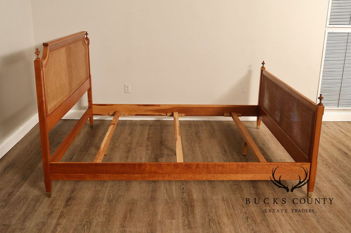 Stickley French Directoire Style Cherry And Cane California King Bed
