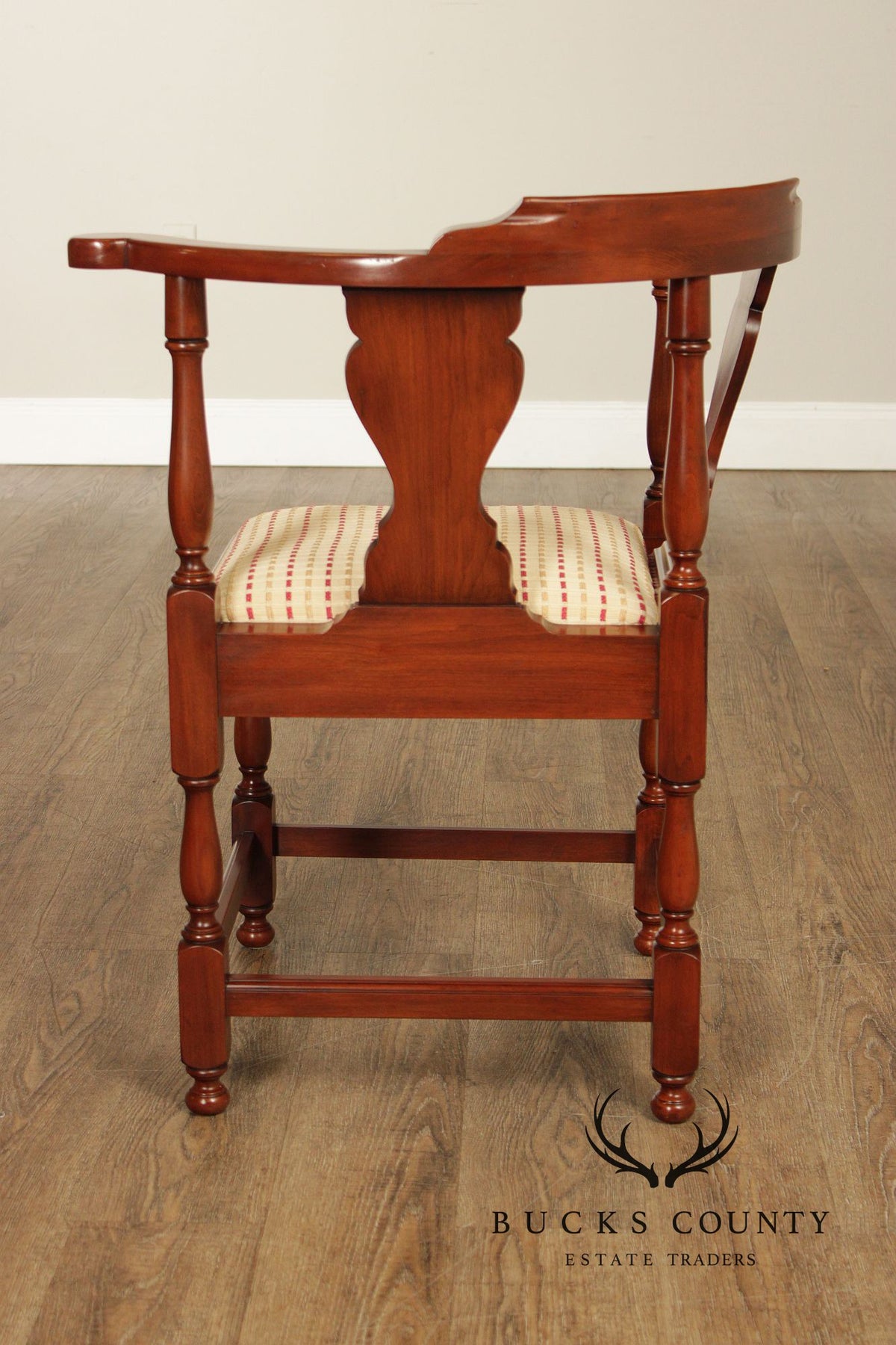 Henkel Harris English Traditional Style Cherry Corner Chair