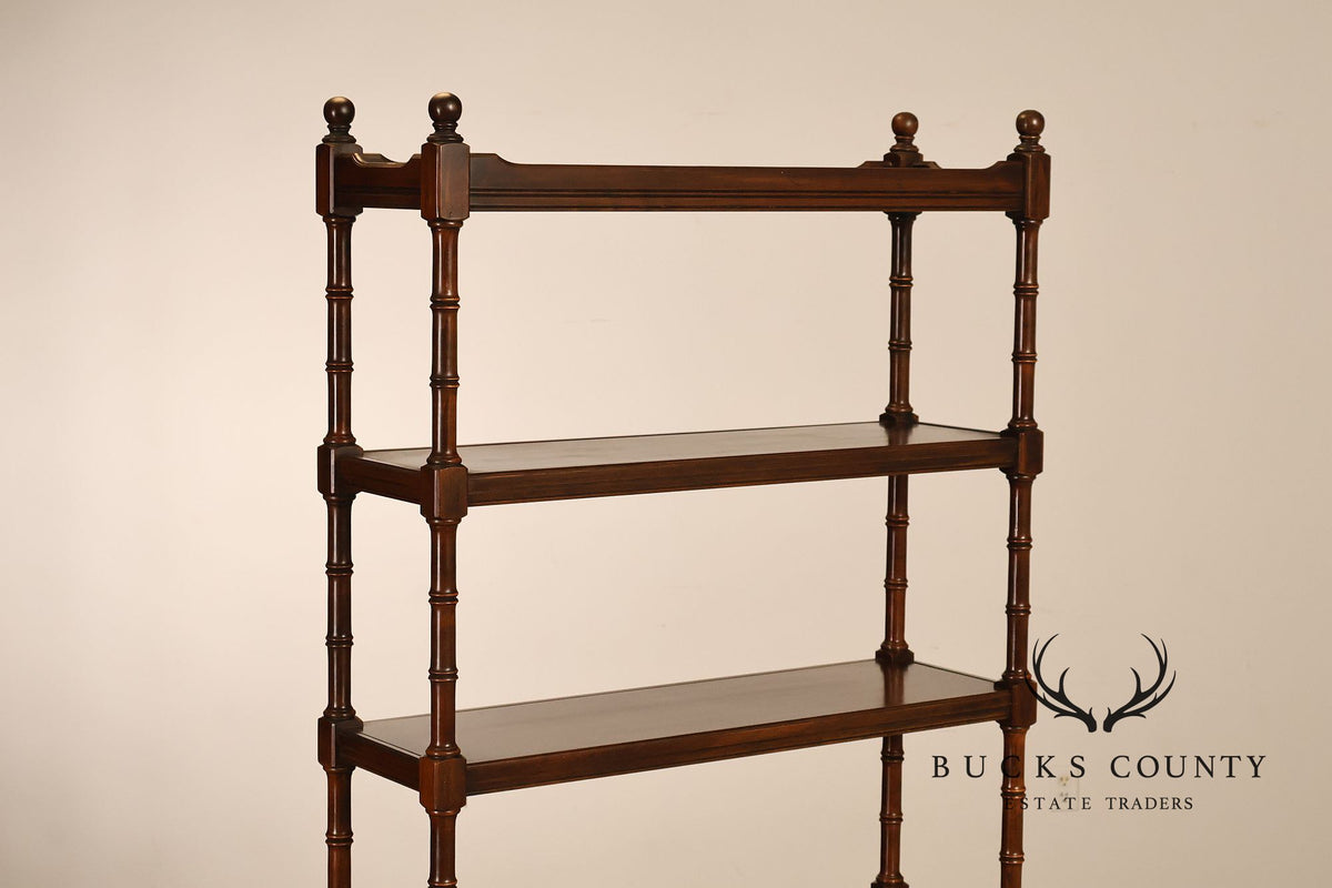 Ethan Allen 'Georgian Court' Faux Bamboo Etagere
