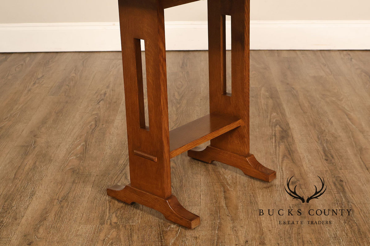 Stickley Mission Collection Oak Drop Leaf Side Table