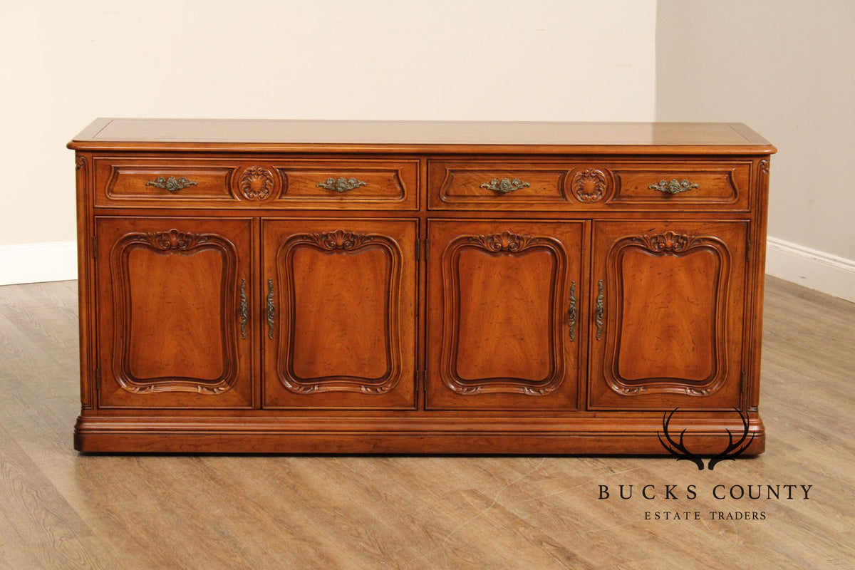 Henredon French Style Walnut Buffet Sideboard
