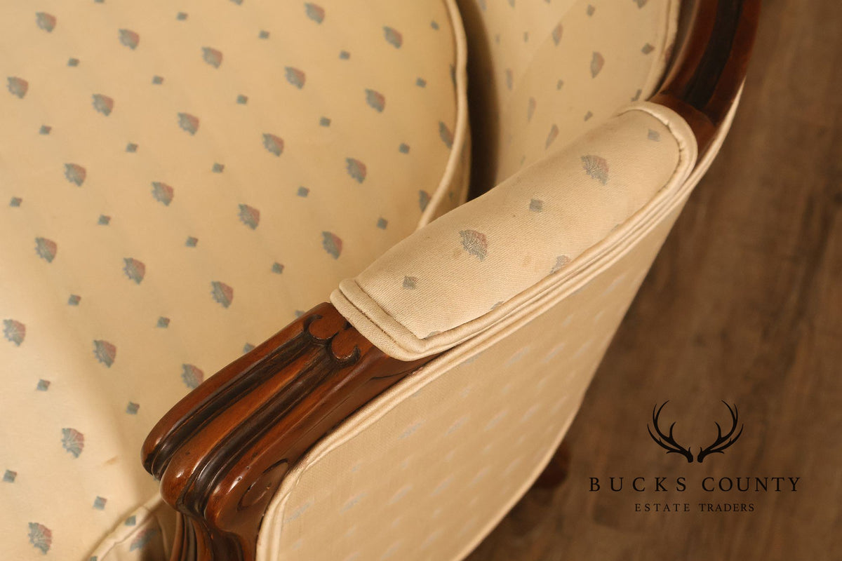Ethan Allen French Louis XV Style Fauteuil Armchair