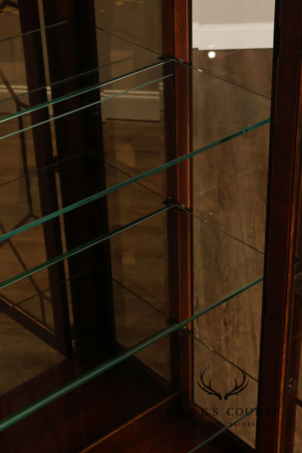 Henredon Neoclassical Style Mahogany Display Case