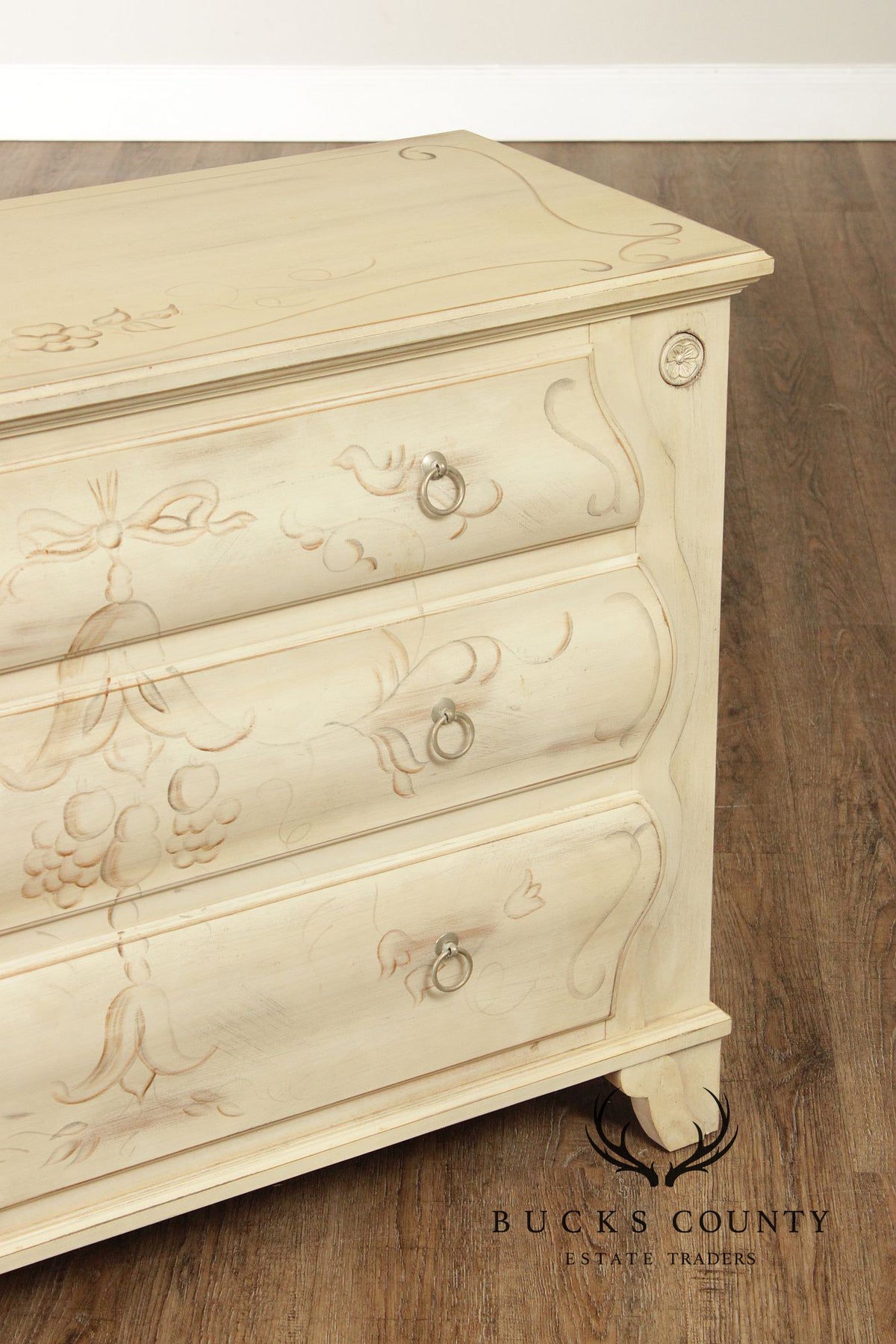 Ethan Allen 'Legacy' Paint Decorated Chest of Drawers