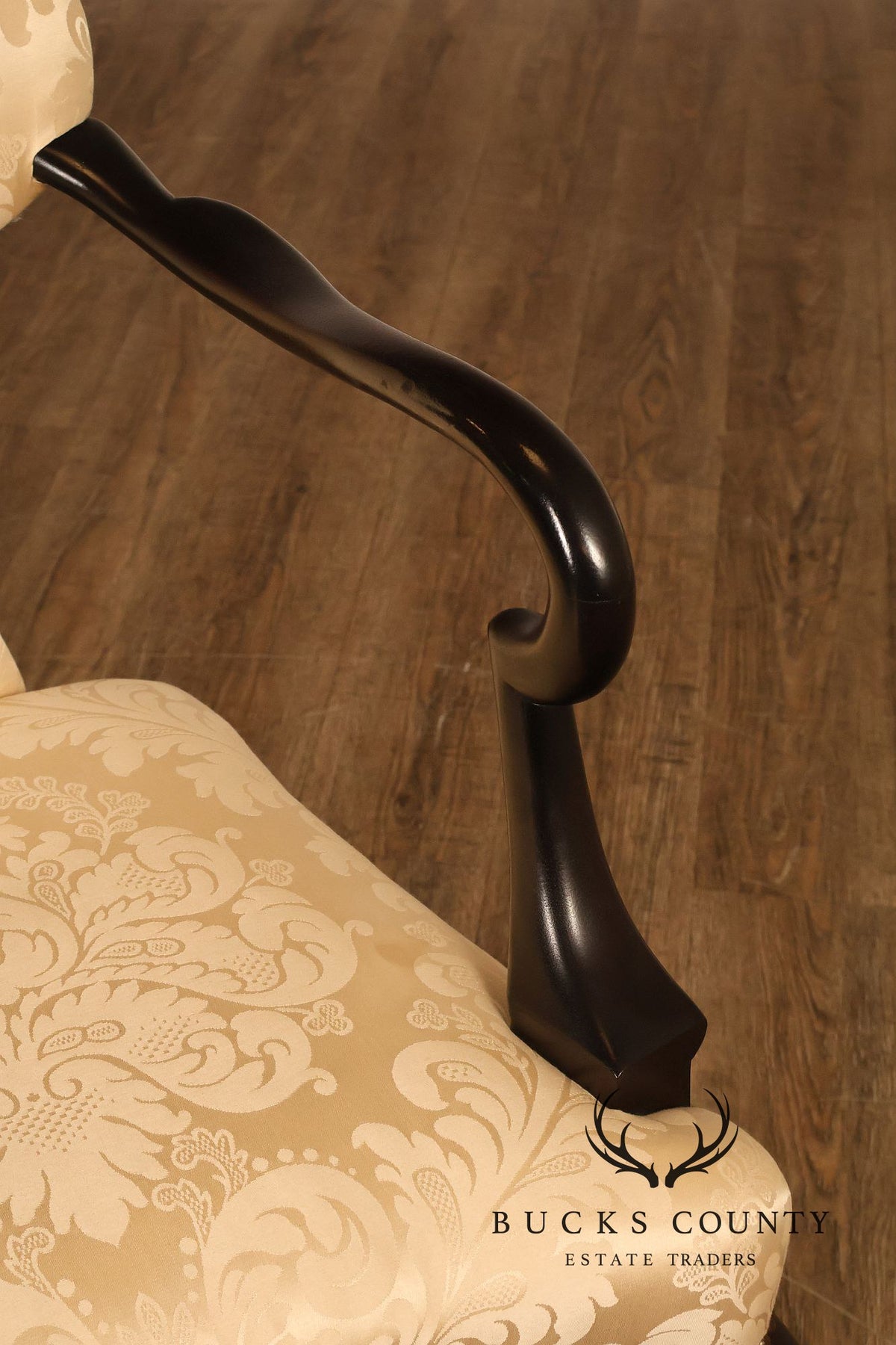 Baker Stately Homes Queen Anne Style Crown Armchair