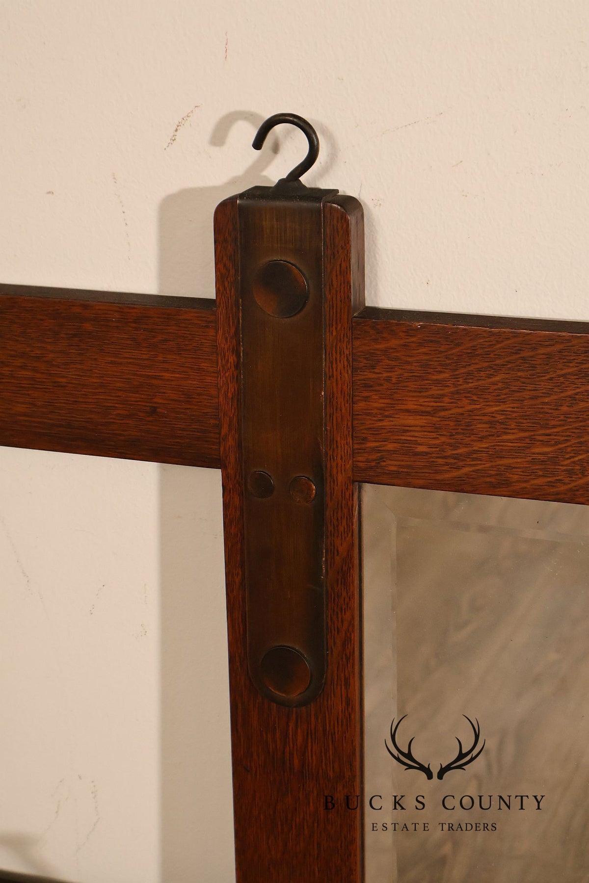 Stickley Brothers Hall Mirror Mission Style Old Coat Rack
