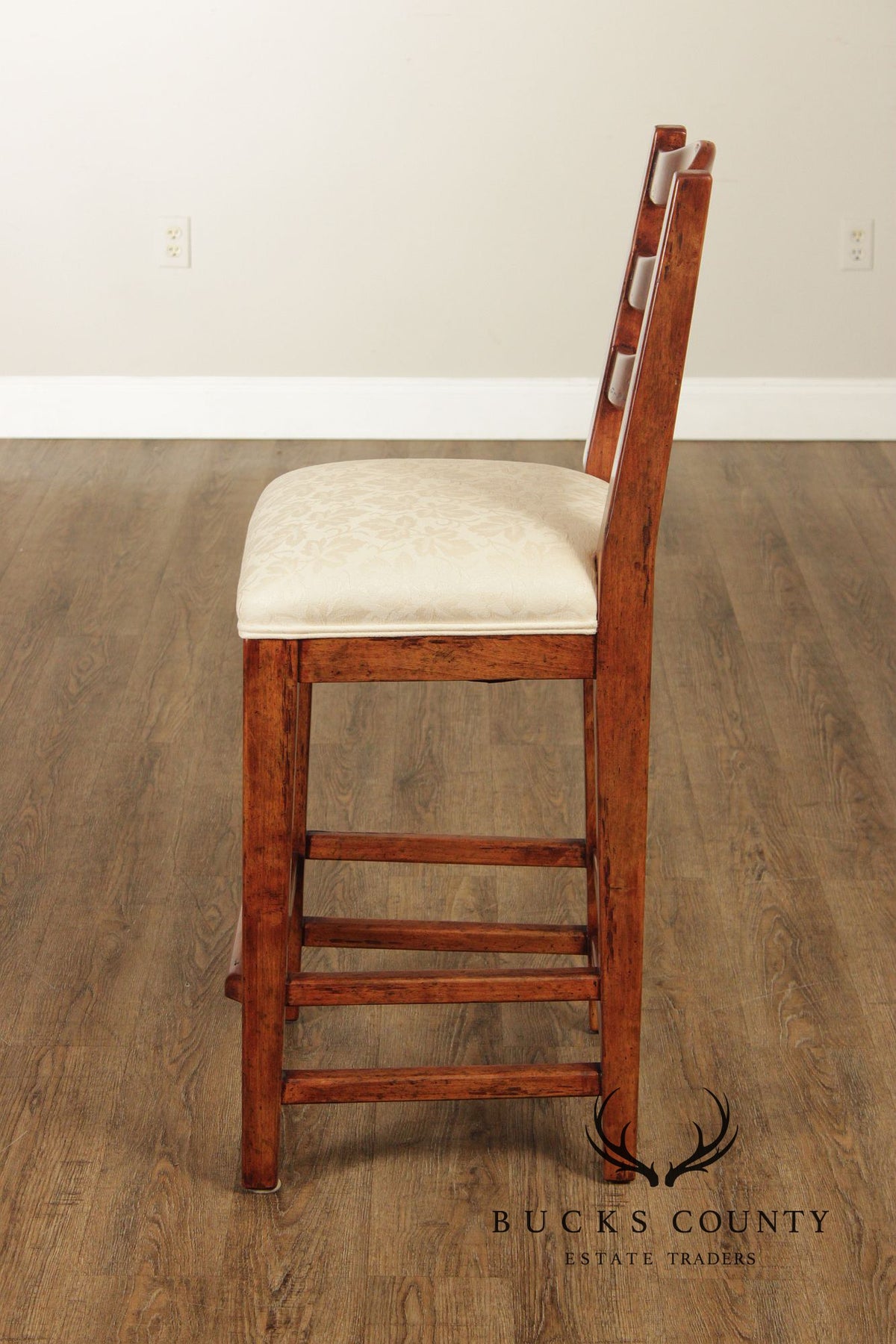 Bausman French Country Style Set of Four Bar Stools