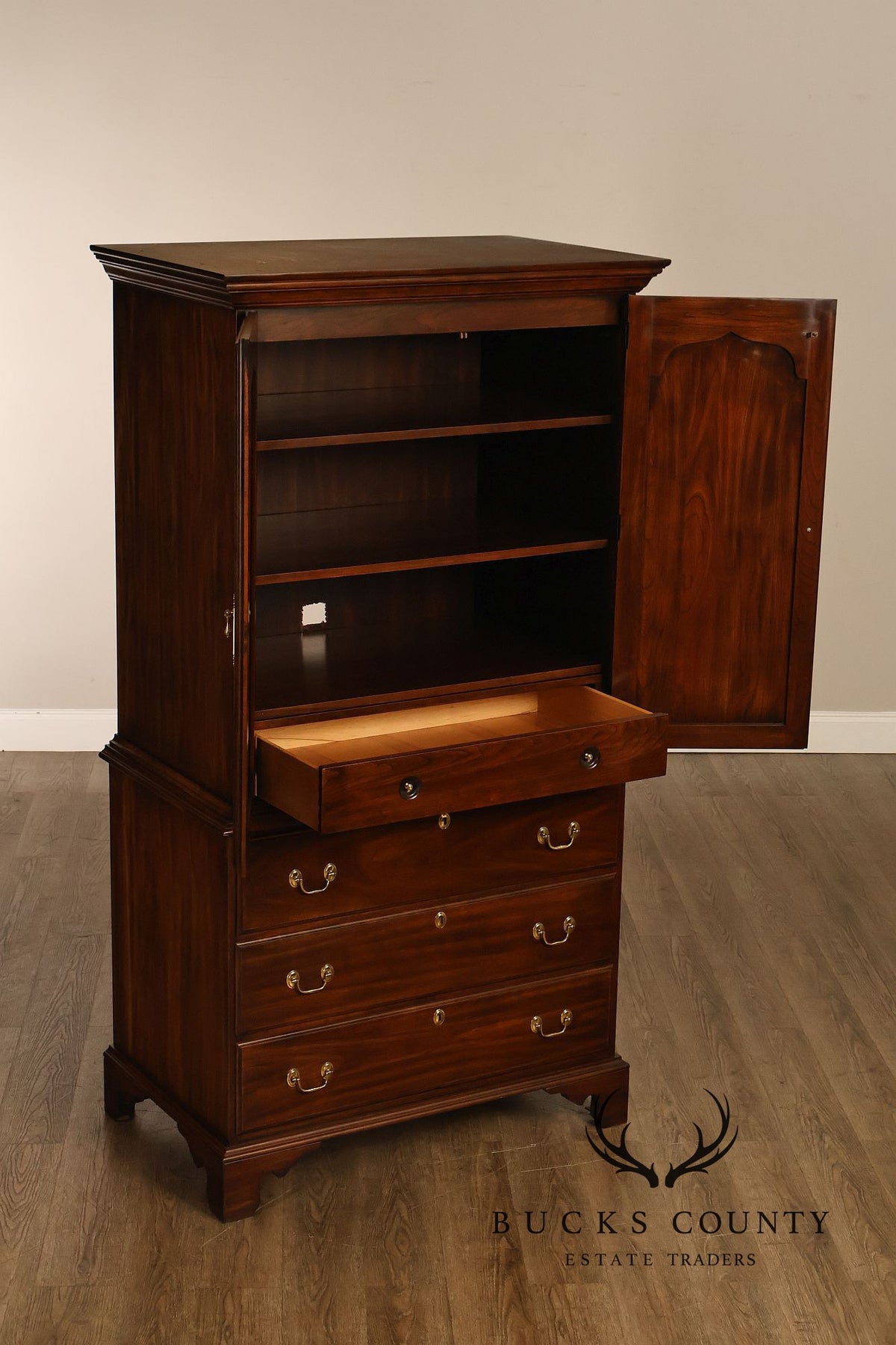 Harden Chippendale Style Cherry Armoire