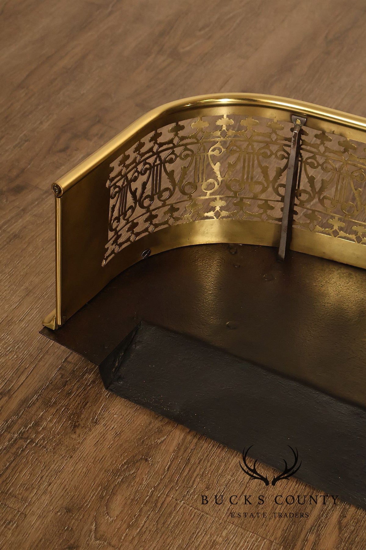 Federal Style Brass Fireplace Fender