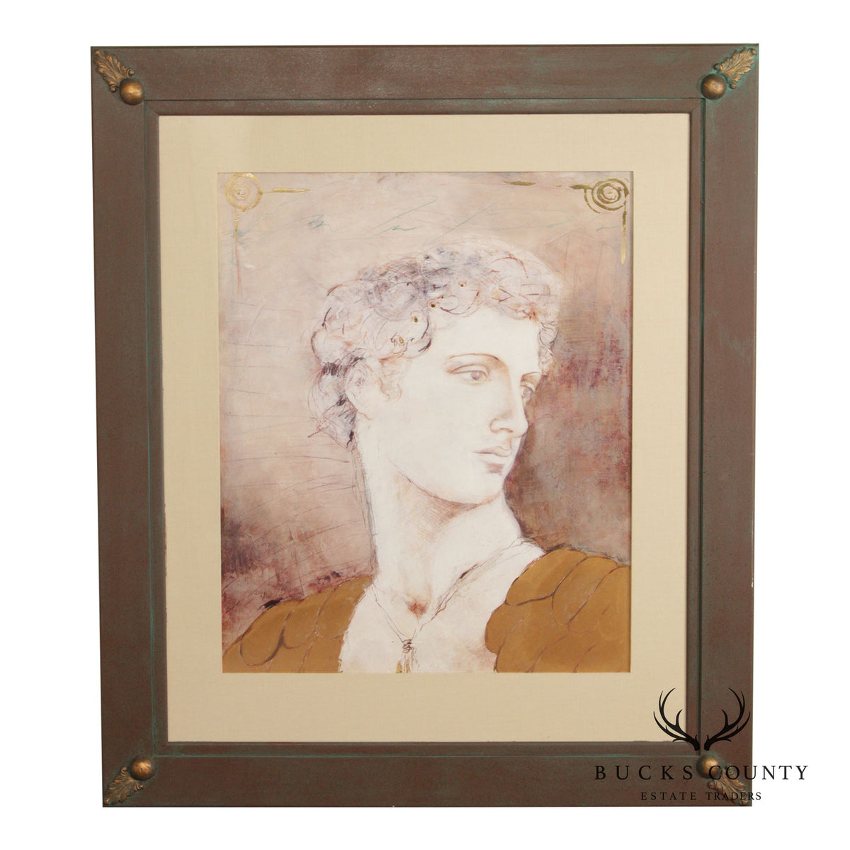 Crishawn Custom Framed Framed Art Print, 'Grecian I'