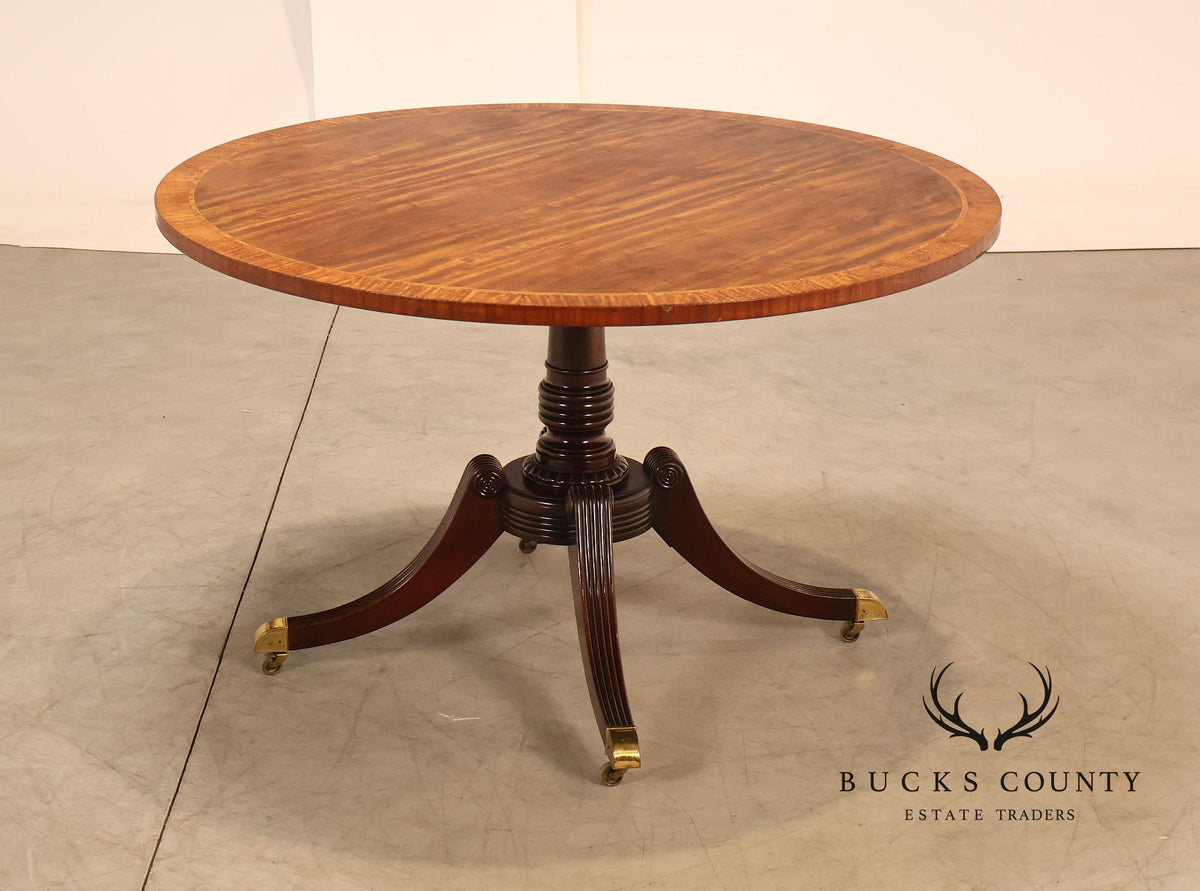 Baker Furniture 'Collectors Edition' Round Mahogany Pedestal Dining Table