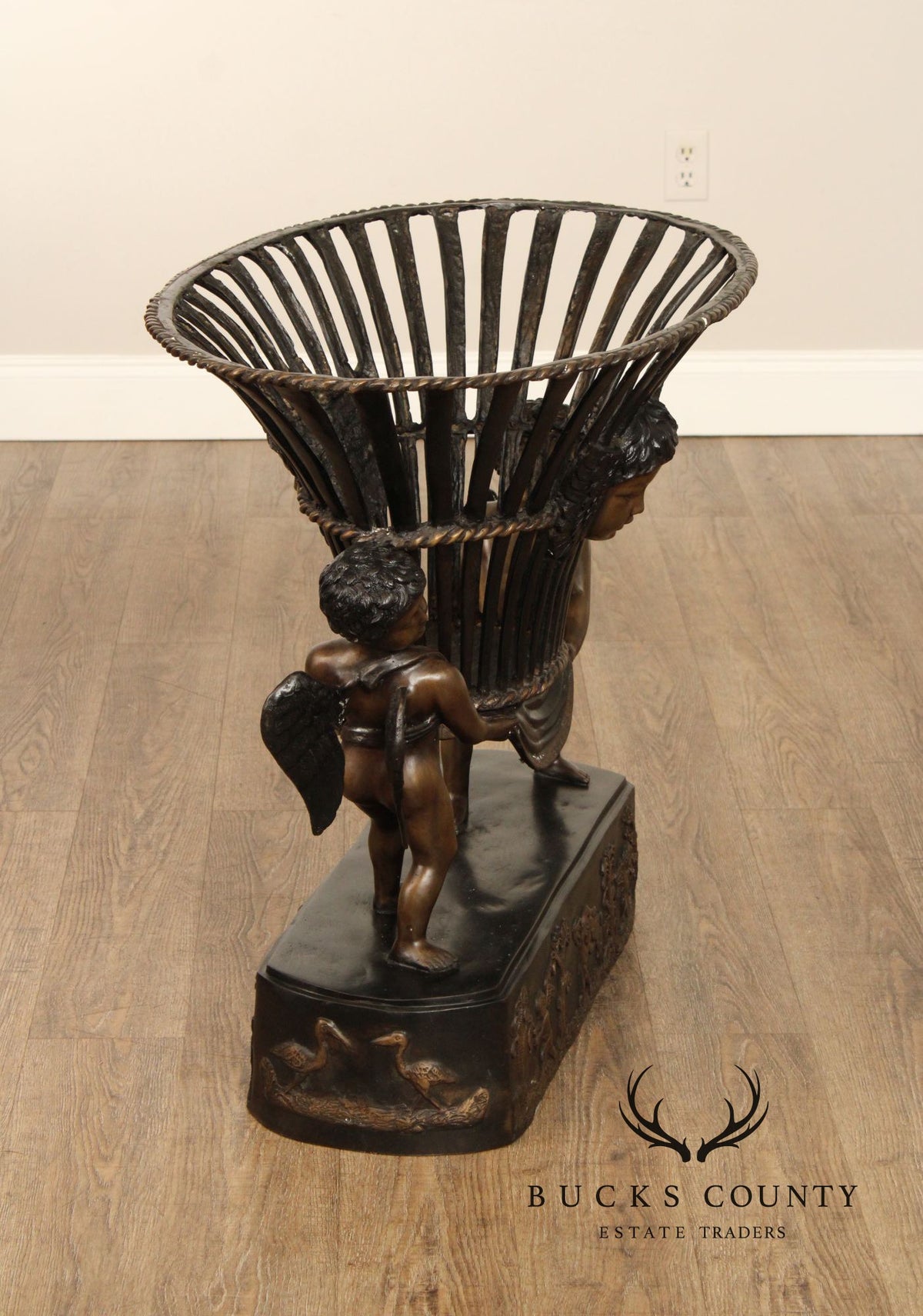 Italian Renaissance Style Bronze Cherub Table Base
