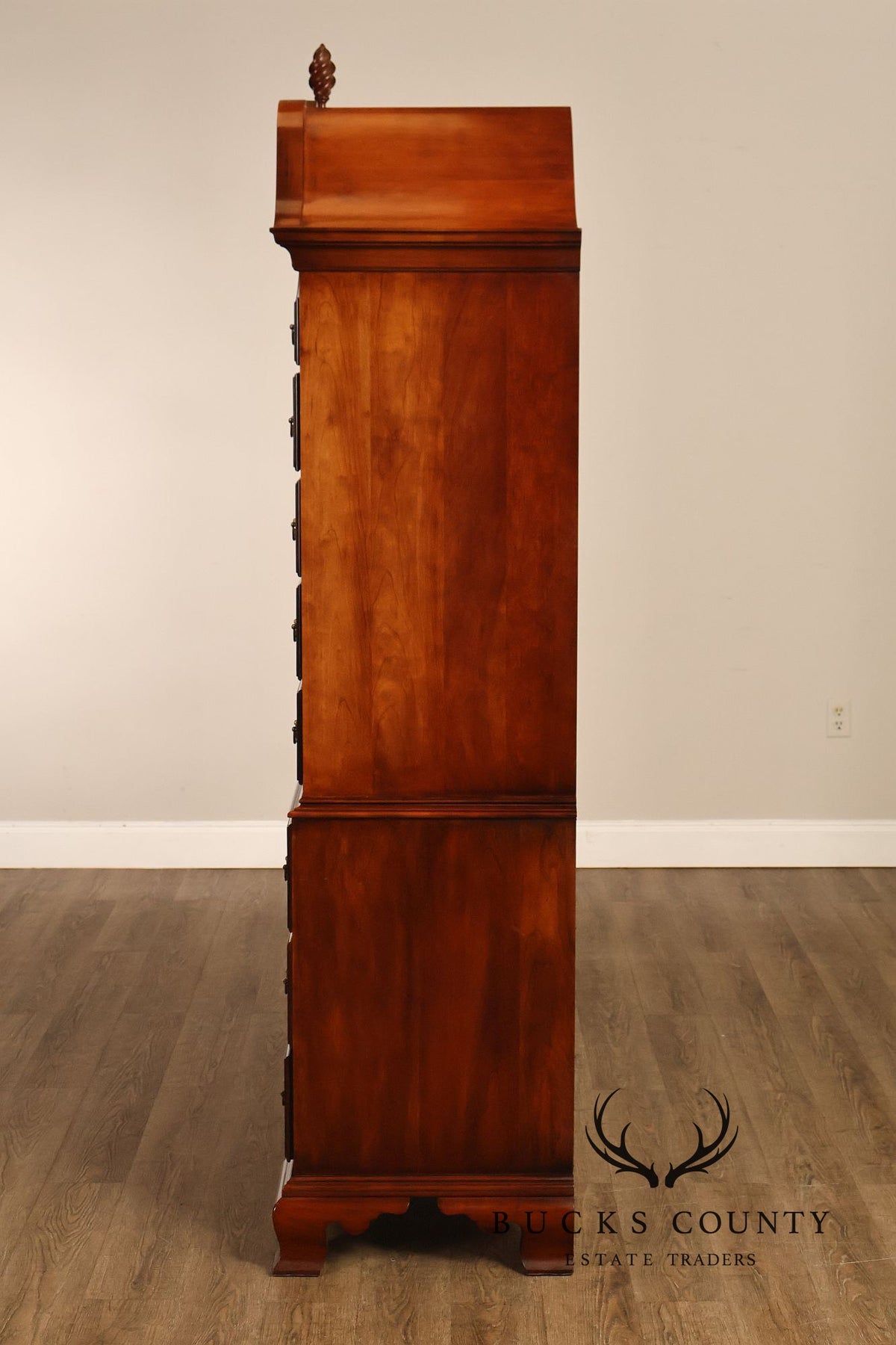 Statton Private Collection Queen Anne Style Solid Cherry Highboy Chest