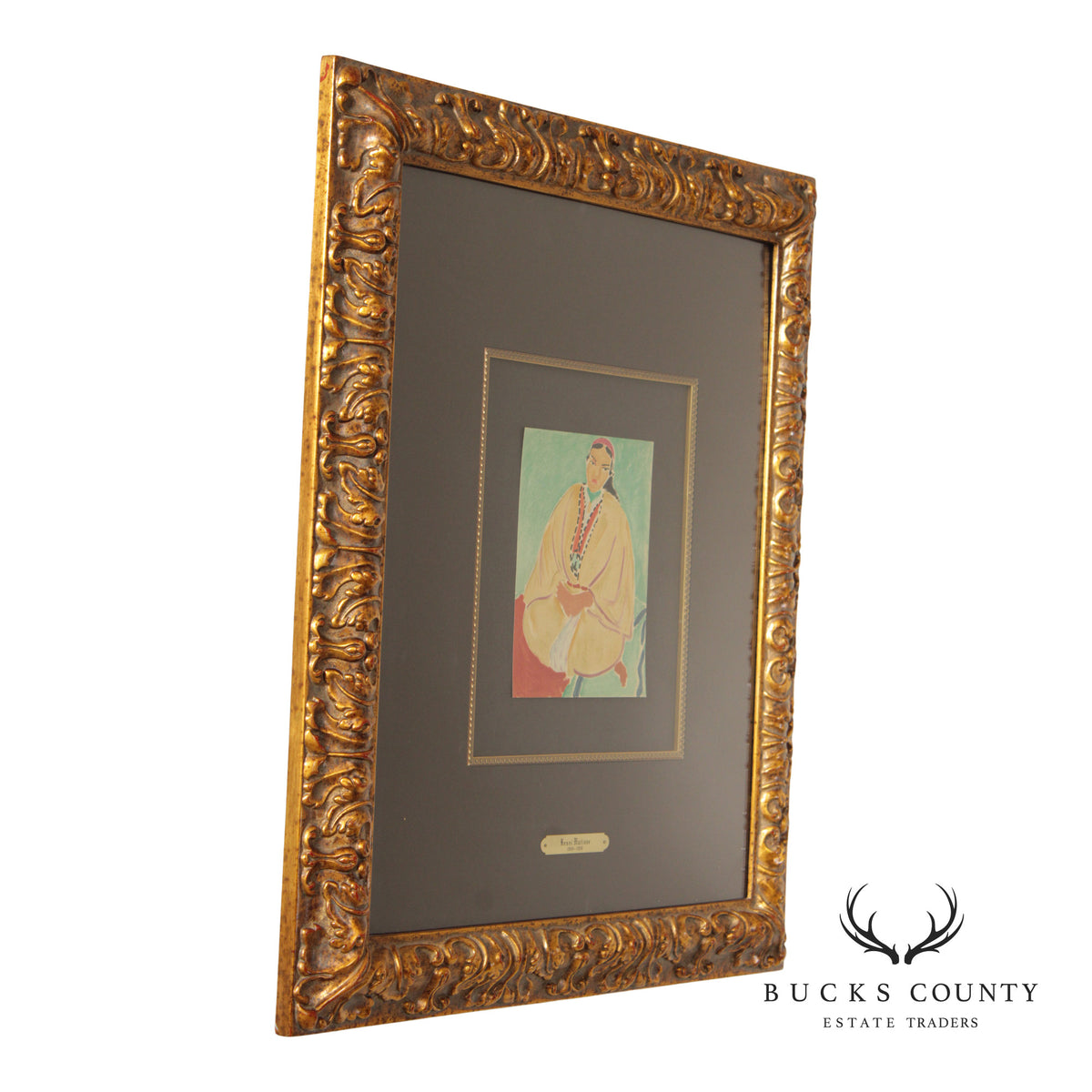 Henri Matisse Framed Lithograph, 'Zora, La Robe Jaune'