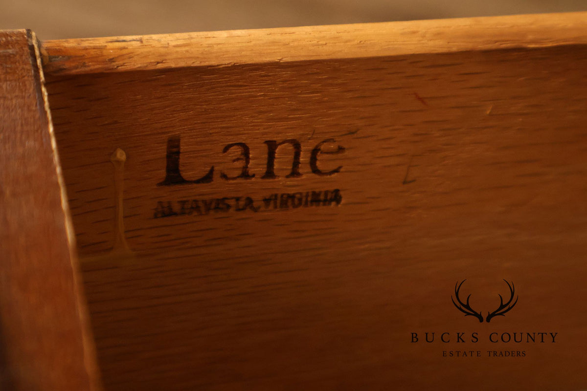 Mid Century Modern Pair Of Lane Acclaim Walnut One Drawer End Tables