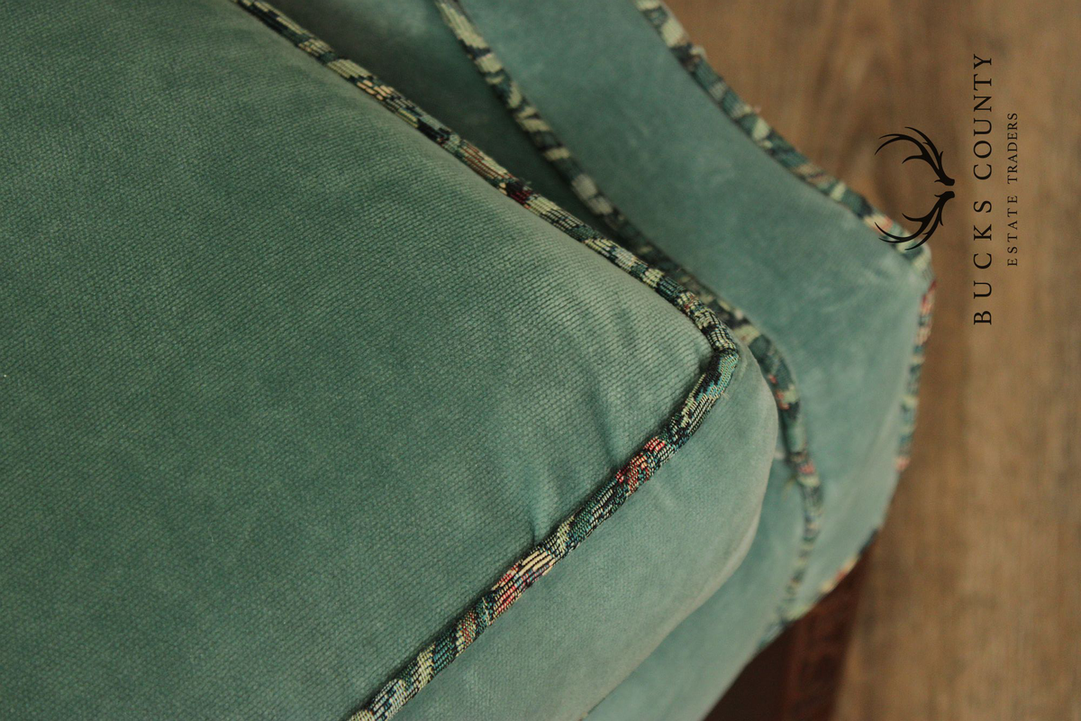 Chippendale Style Mahogany Camelback Sofa