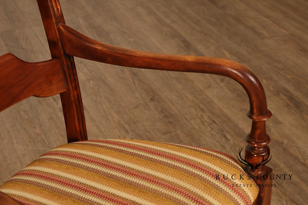 Nichols & Stone Set Of Six Solid Maple Dining Chairs
