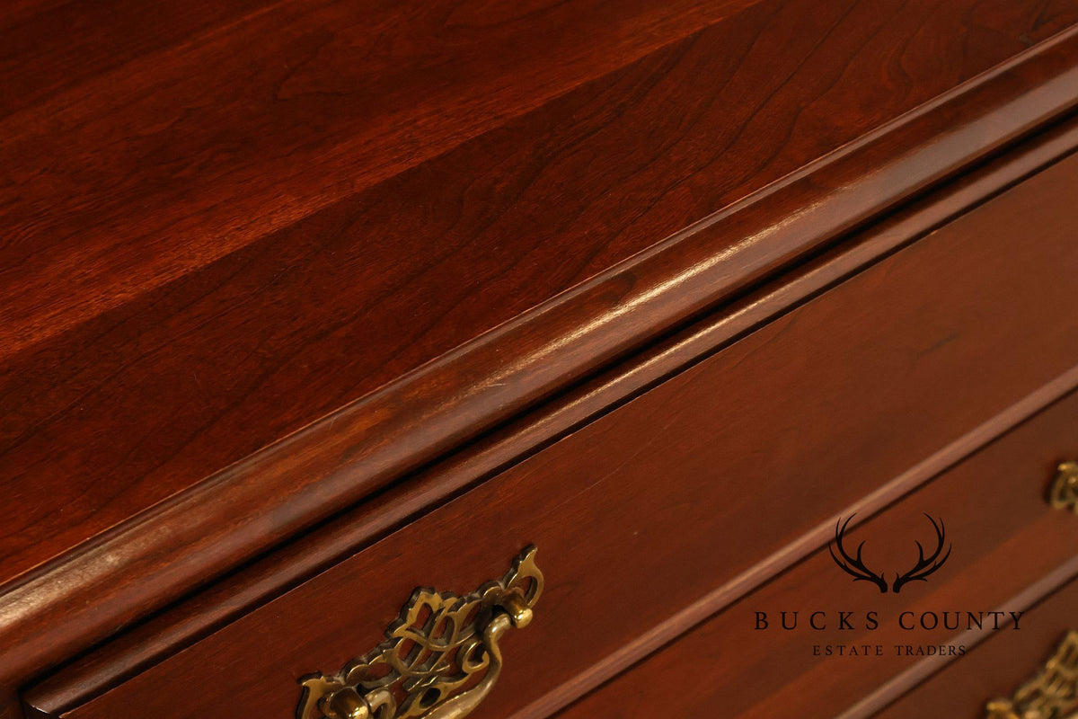 Cochran Mahogany Chippendale Style Cherry Dresser With Mirror