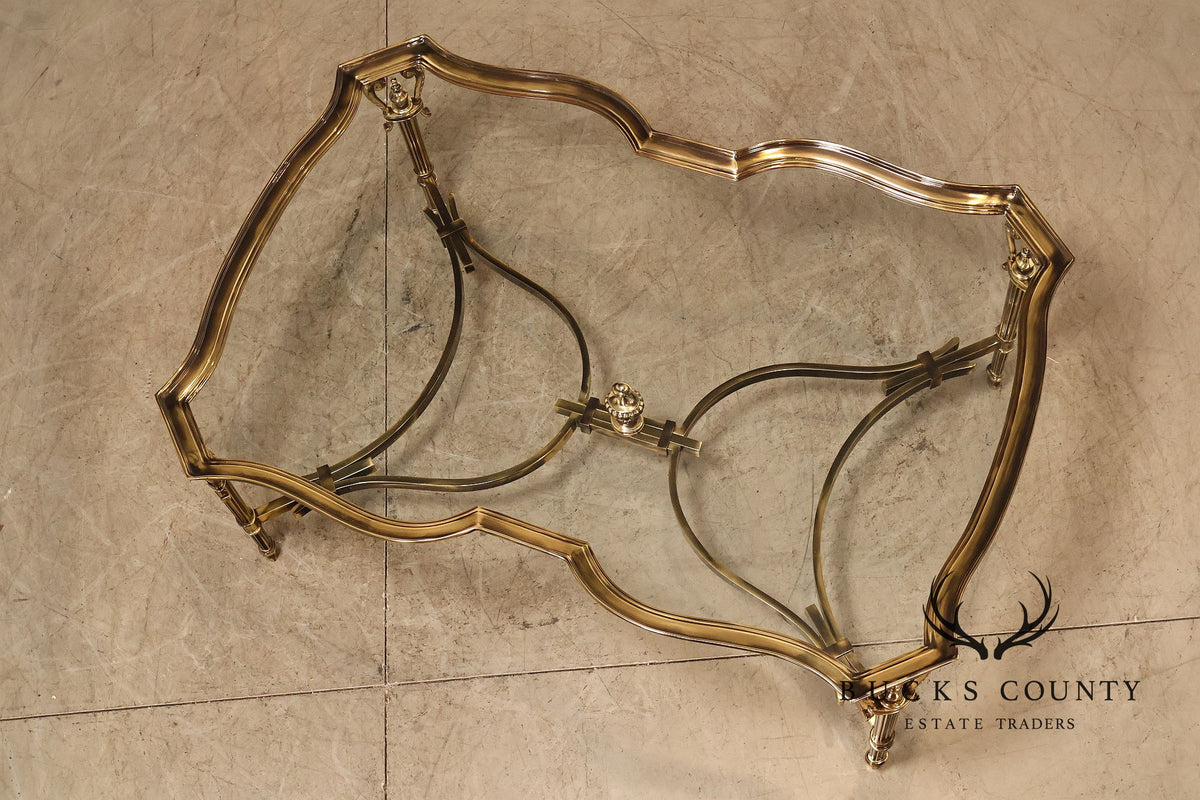 Maitland Smith Glass Top 'Venice' Coffee Table
