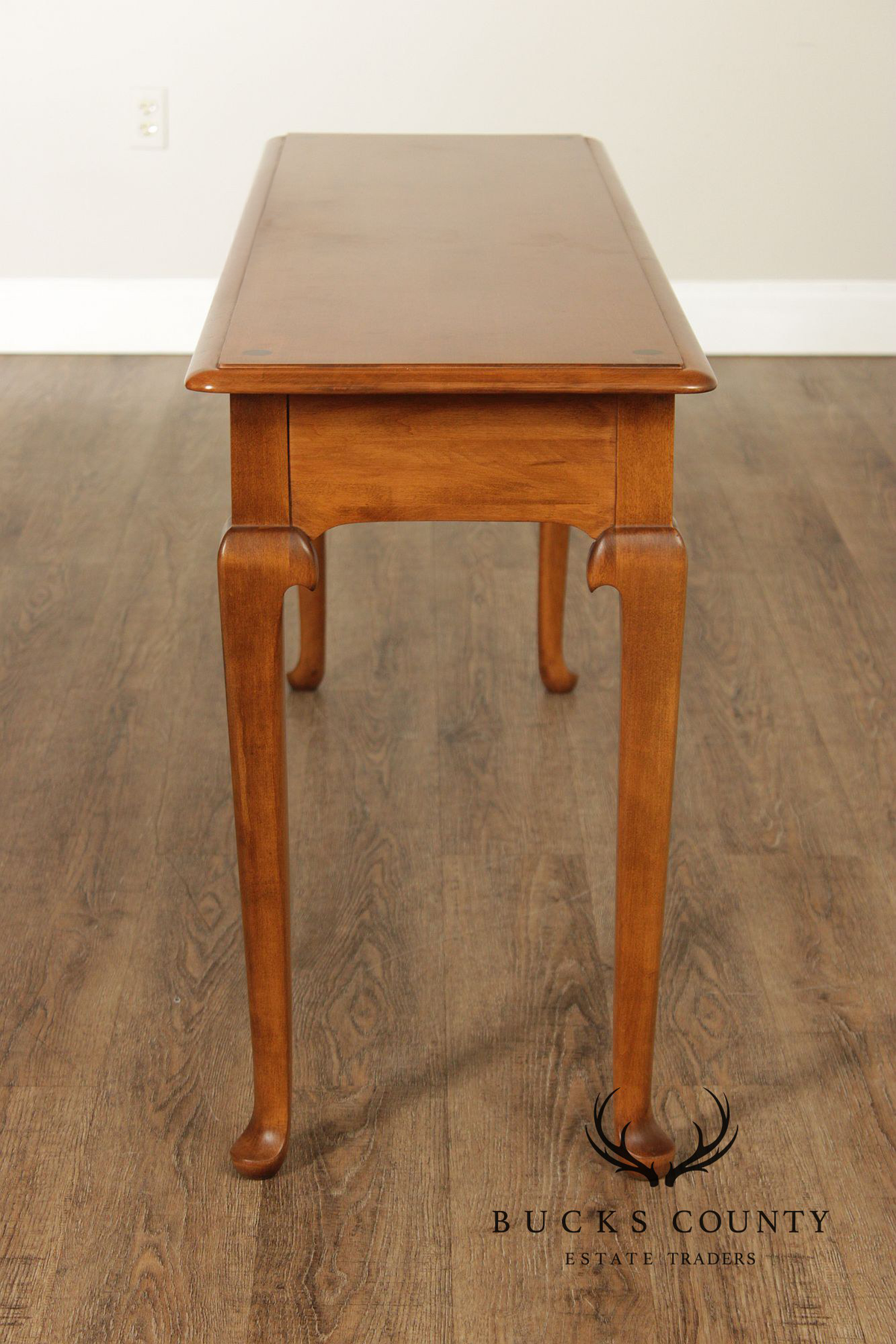 Ethan Allen Heirloom Nutmeg Solid Maple Console Table