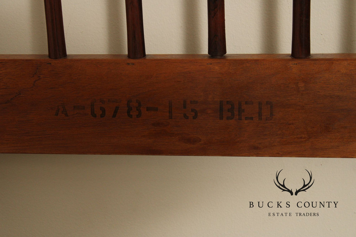 Thomasville Mid Century Modern Black Walnut Full Size Headboard
