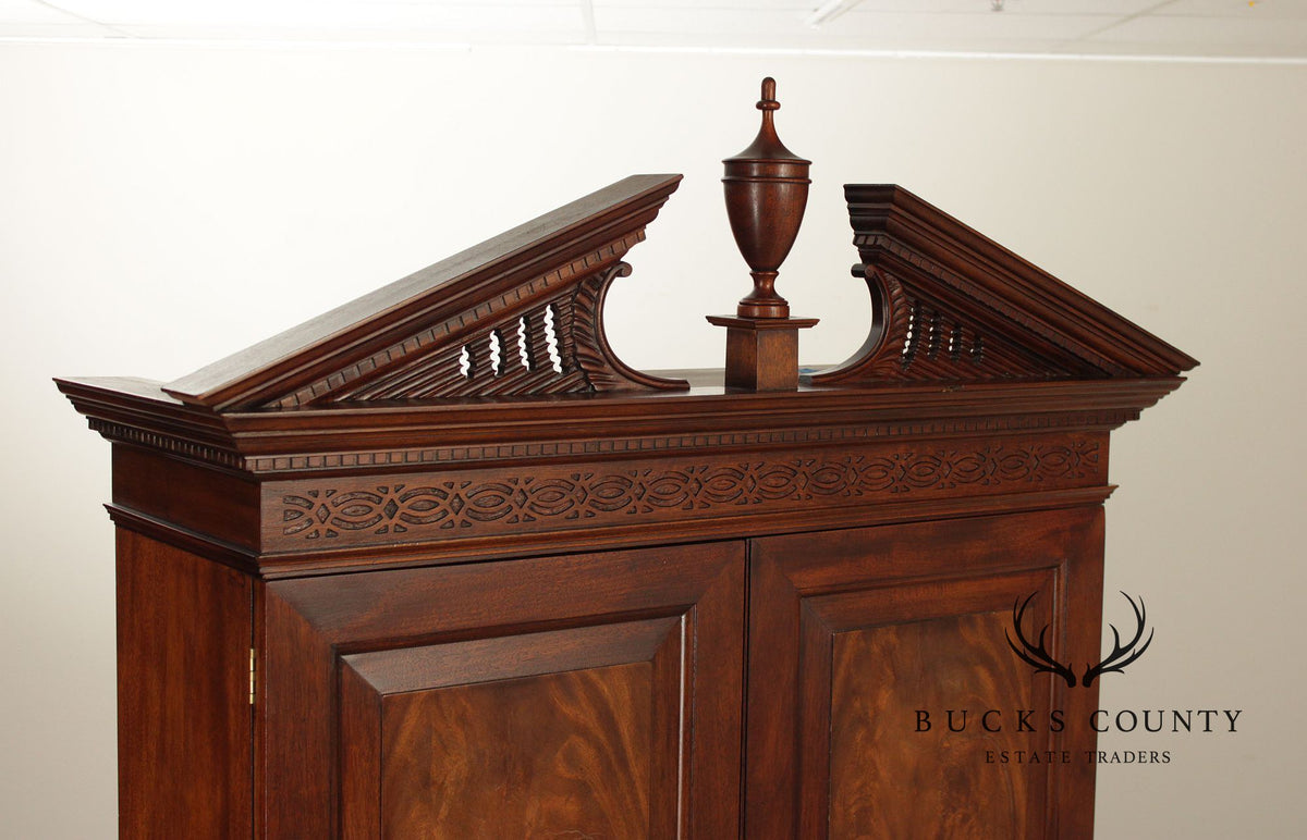 Baker Historic Charleston Collection Chippendale Style Mahogany Secretary Desk