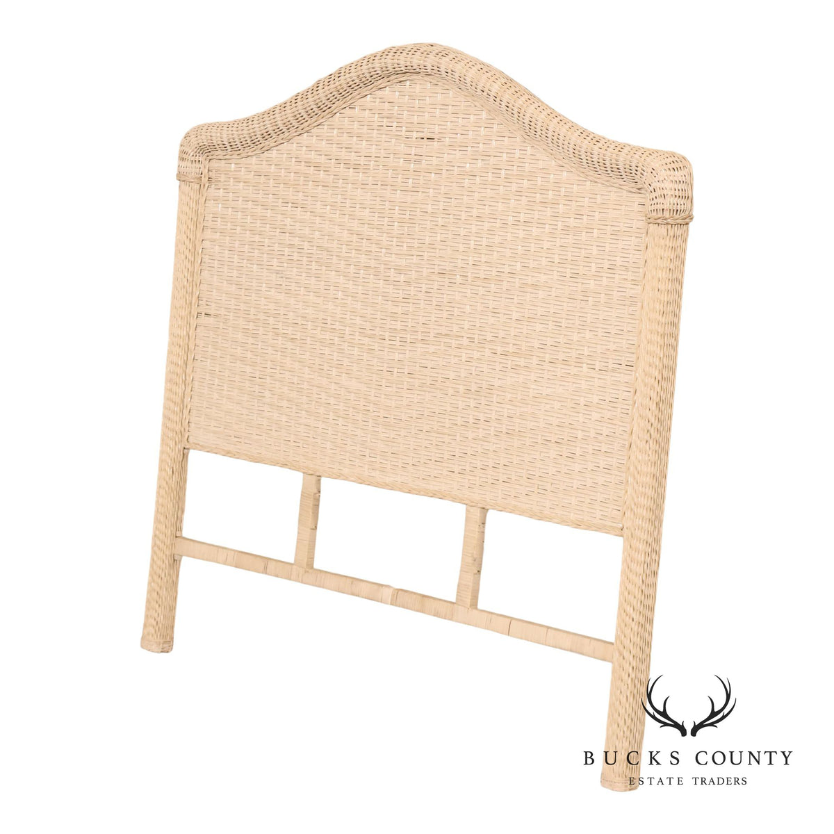 Coastal Style Vintage Full  Wicker Headboard