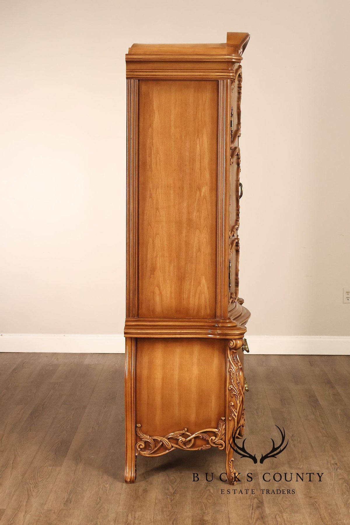 French Rococo Style Bombe Armoire Chest