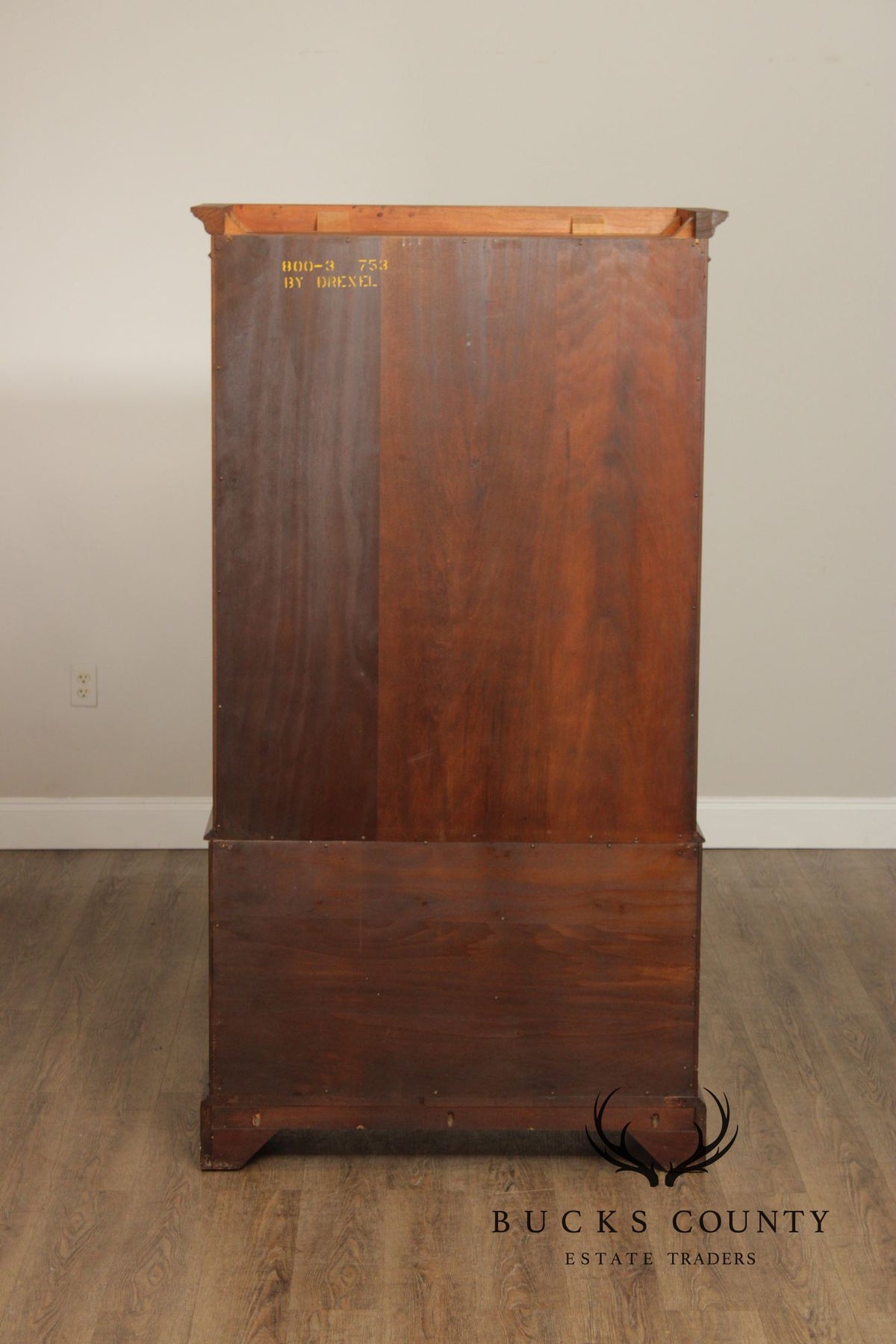 Drexel Chippendale Style Cherry Bookcase Display Cabinet