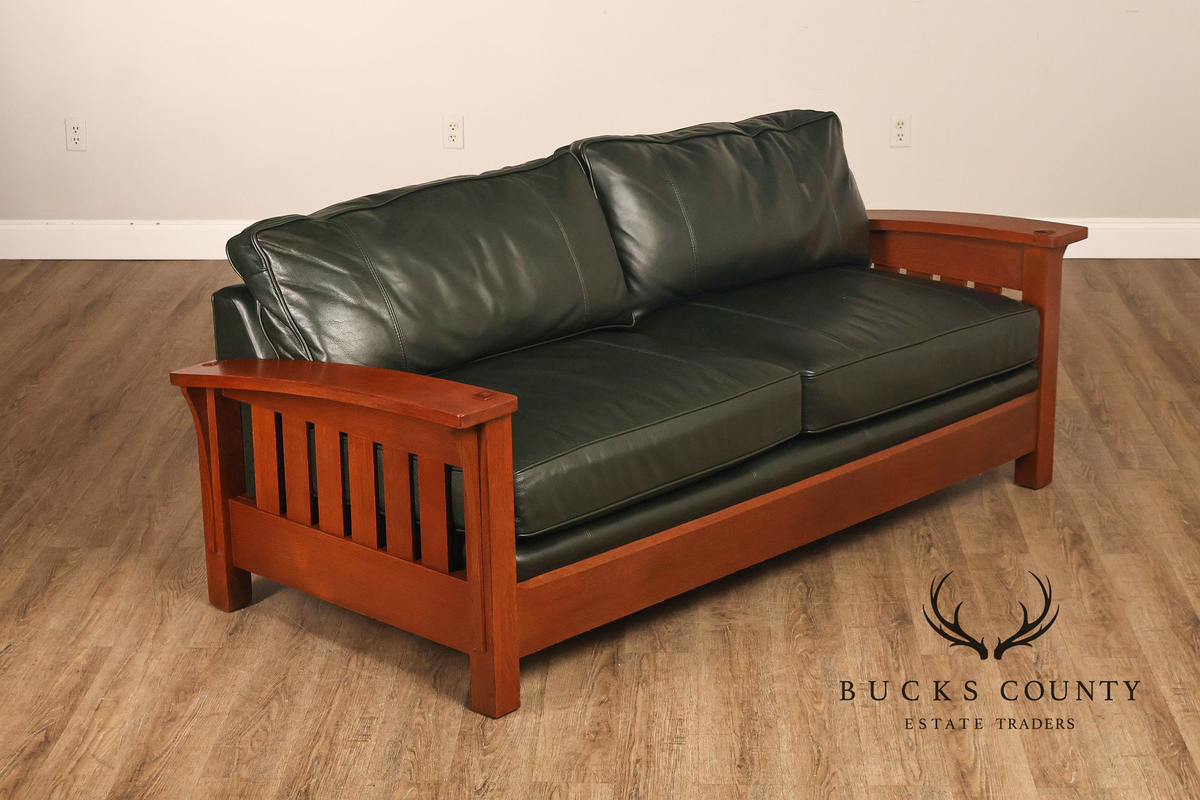 Stickley Mission Collection Oak Orchard Street Sofa