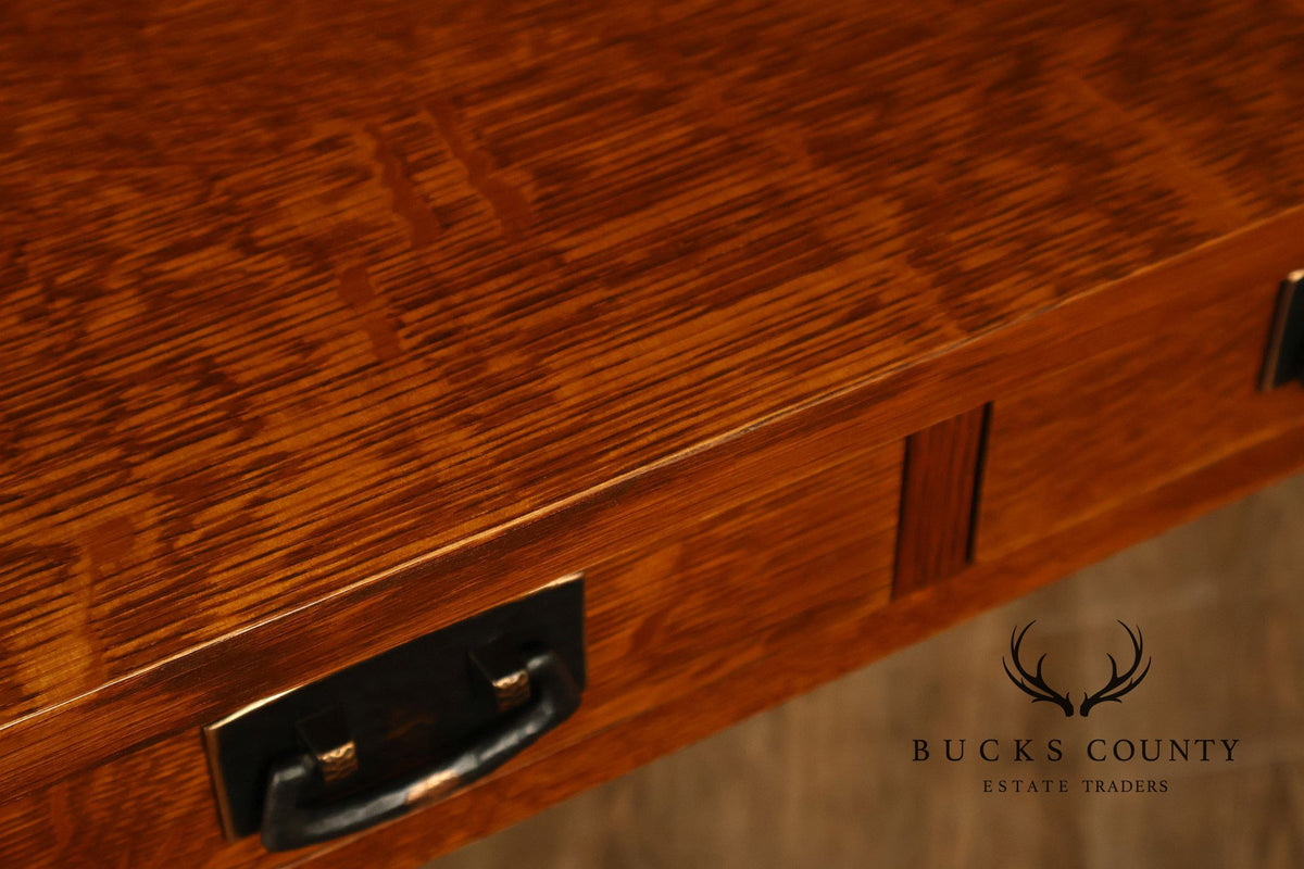 Stickley Mission Collection Oak Sofa Table