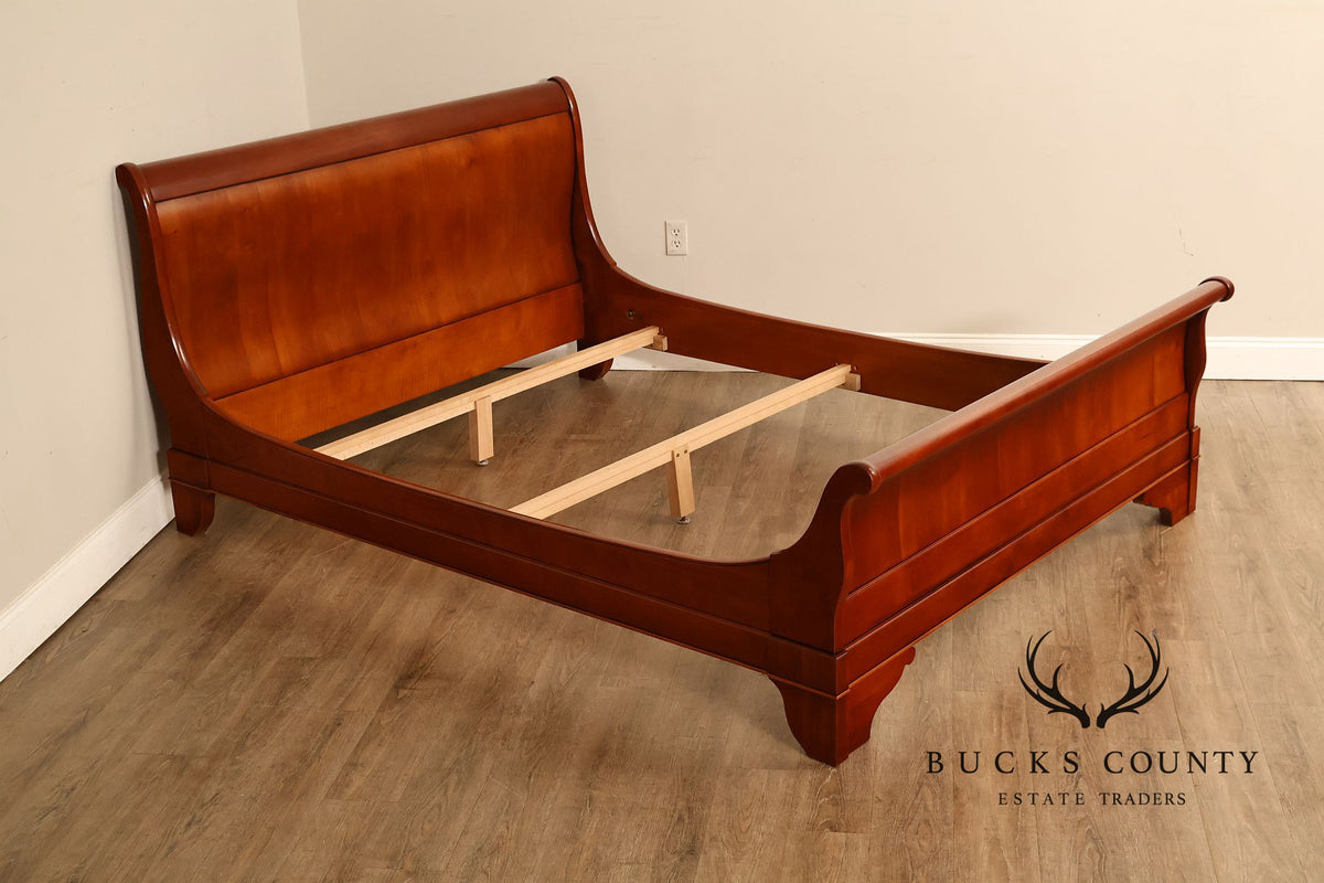Grange Furniture French Louis Philippe Style Cherry Queen Sleigh Bed