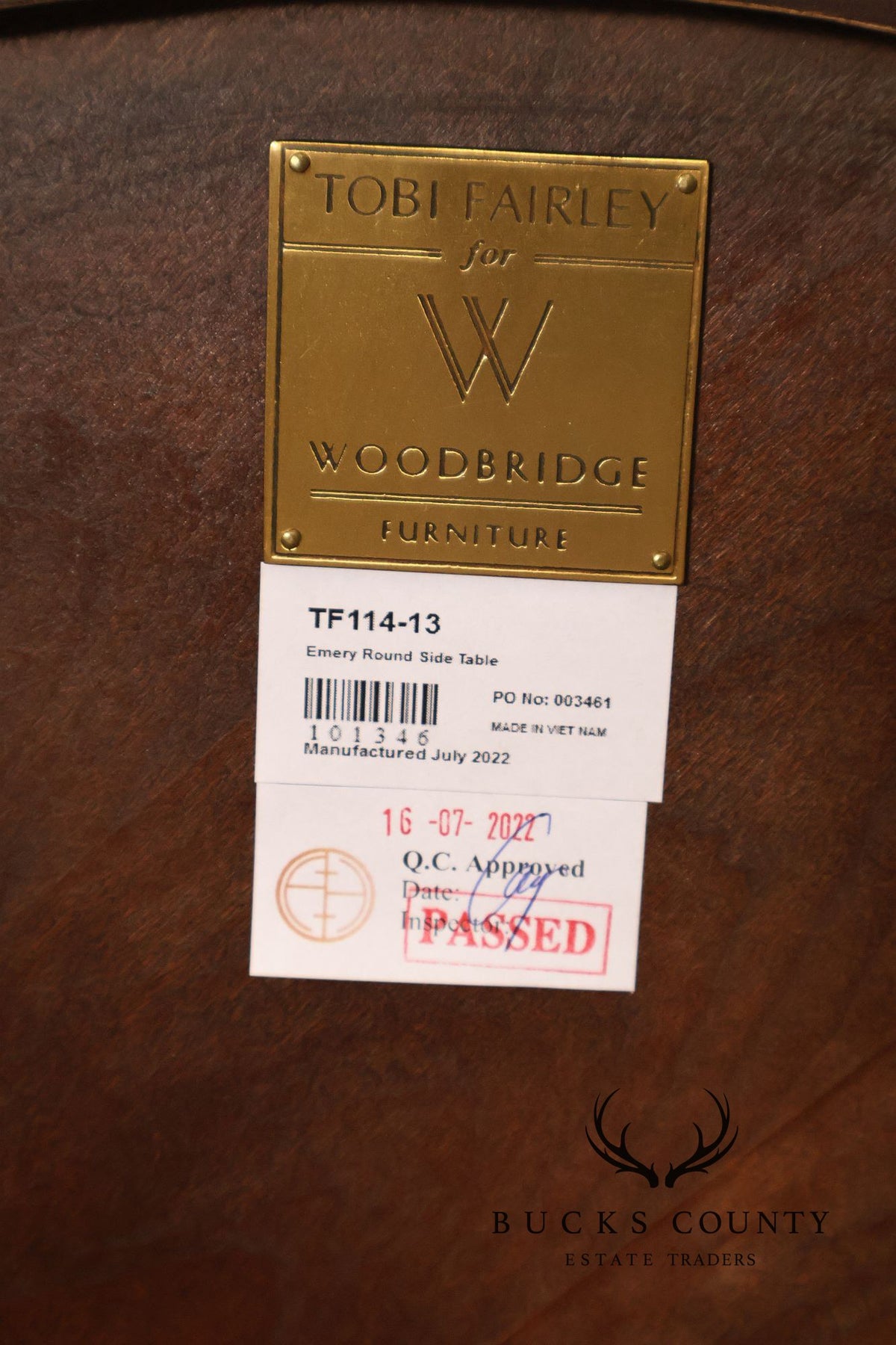 Tobi Fairley for Woodbridge Furniture 'Emery' Side Table