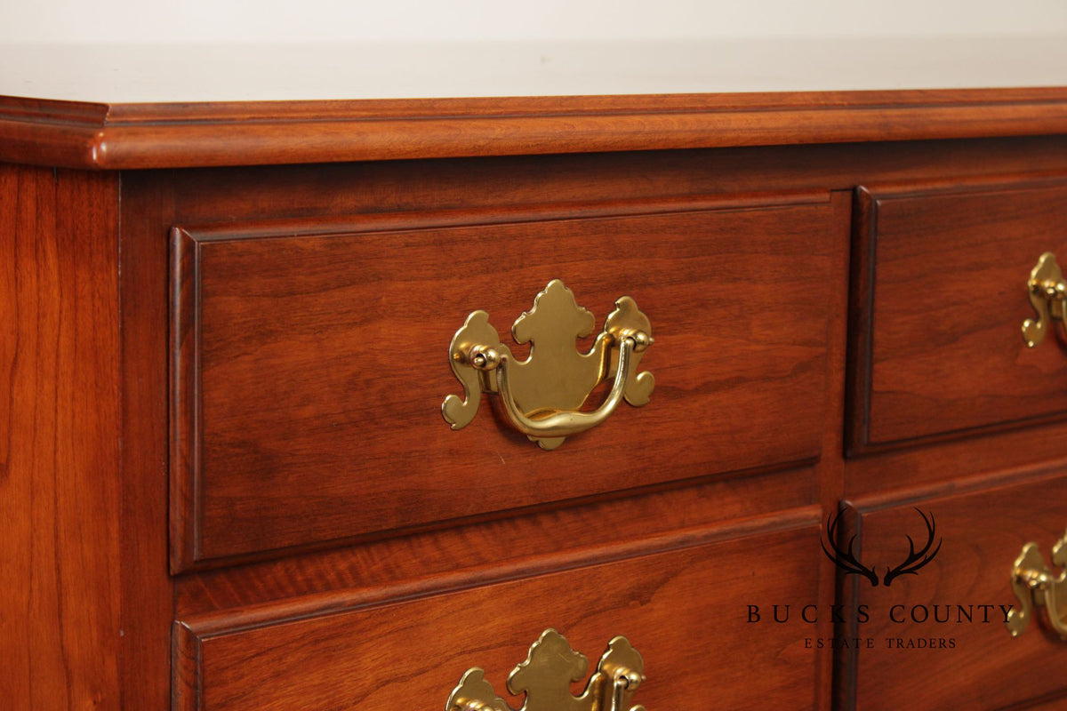 Henkel Harris Vintage Chippendale Style Cherry Long Dresser