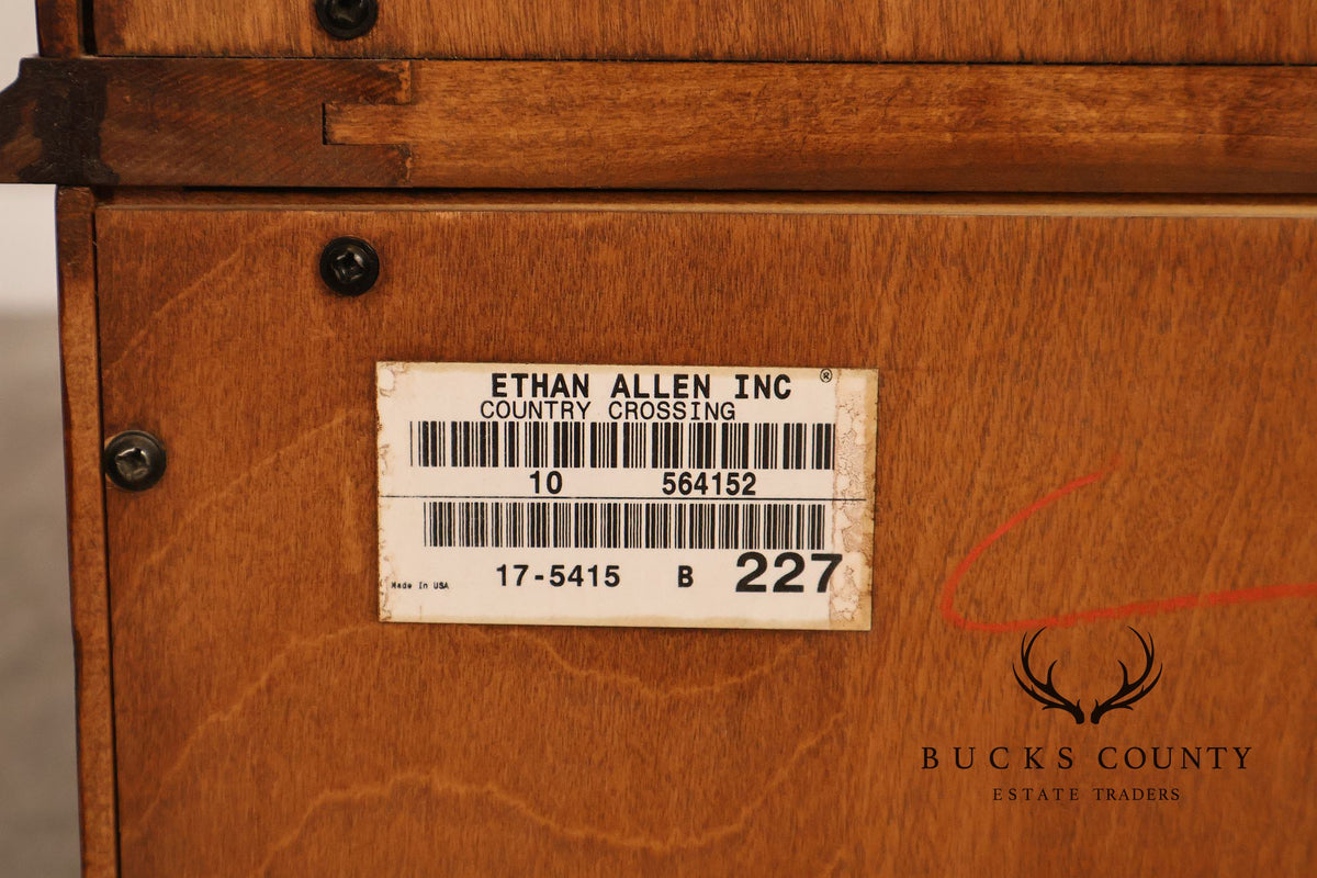Ethan Allen Country Crossings Maple And Birch Two-Door Armoire Cabinet