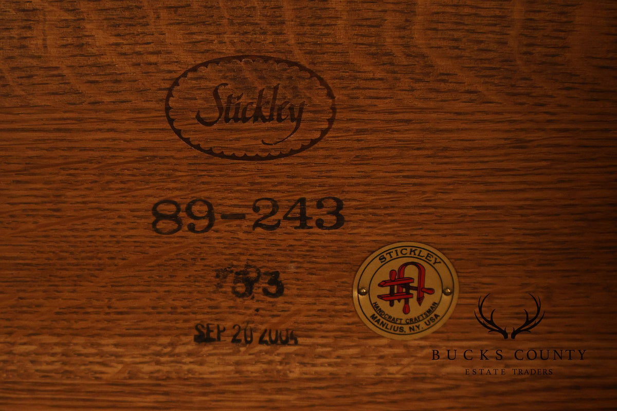 Stickley Mission Collection Oak Limbert Bench