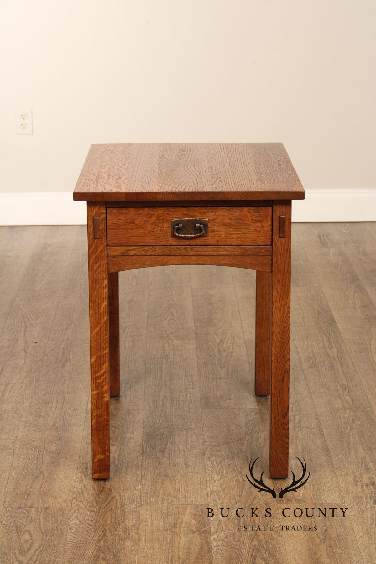Stickley Mission Collection Oak One Drawer End Table
