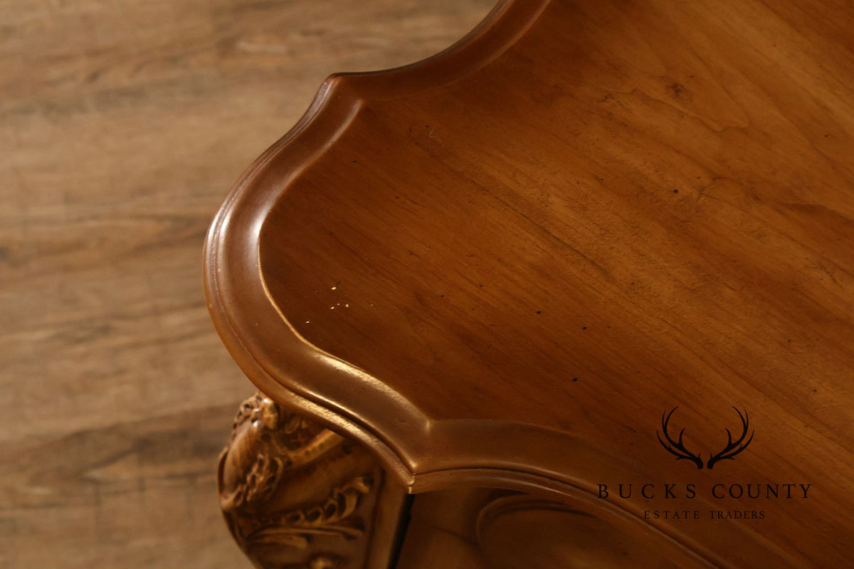 Italian Rococo Style Walnut Triple Chest