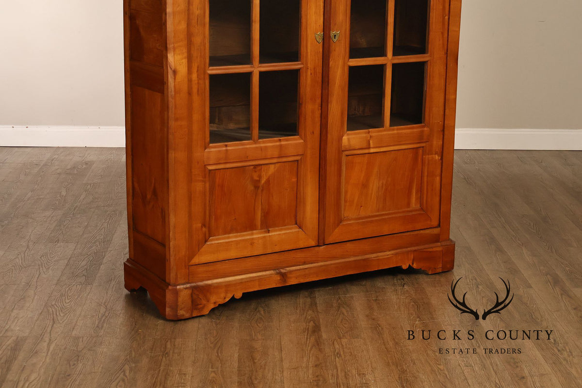 Antique French Louis Philippe Cherry Display Bookcase