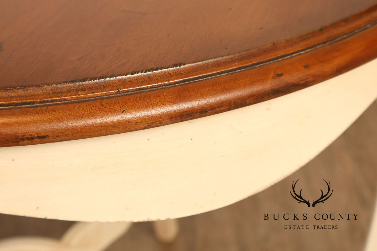 Ethan Allen French Country Round Accent Side Table