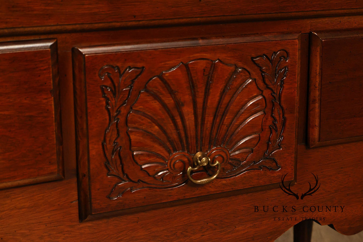 American Drew Traditional Chippendale Style Mahogany Highboy Chest on Chest Tall Dresser