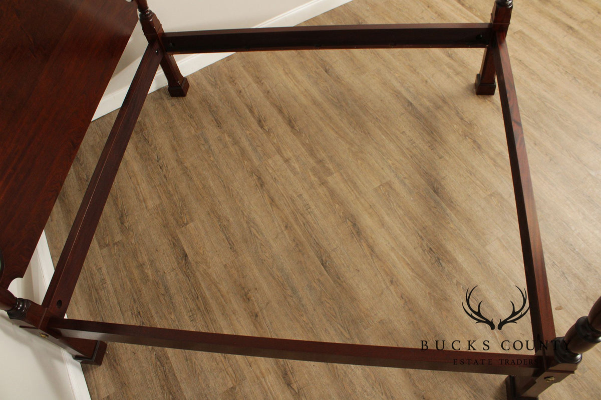 Custom Quality Federal Style Carved Mahogany California King  Poster Bed Frame