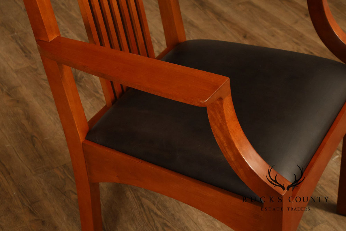 Stickley 21st Century Collection Set of Six Cherry Dining Chairs