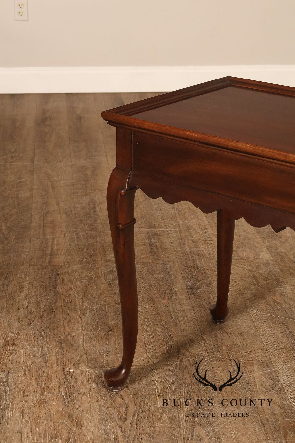 Ethan Allen Georgian Style Cherry Tea Table