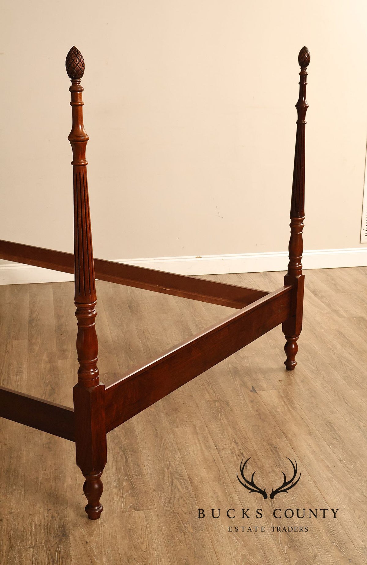 Statton Colonial Revival Cherry Queen Poster Bed